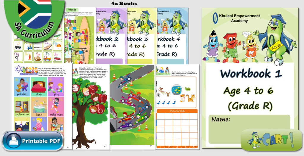 CAPS Age 4 to 6 Workbooks KhulaCart