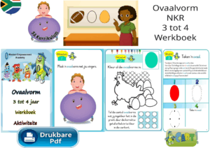 Ovaalvorm NKR Ouderdom 3 tot 4 Werkboek