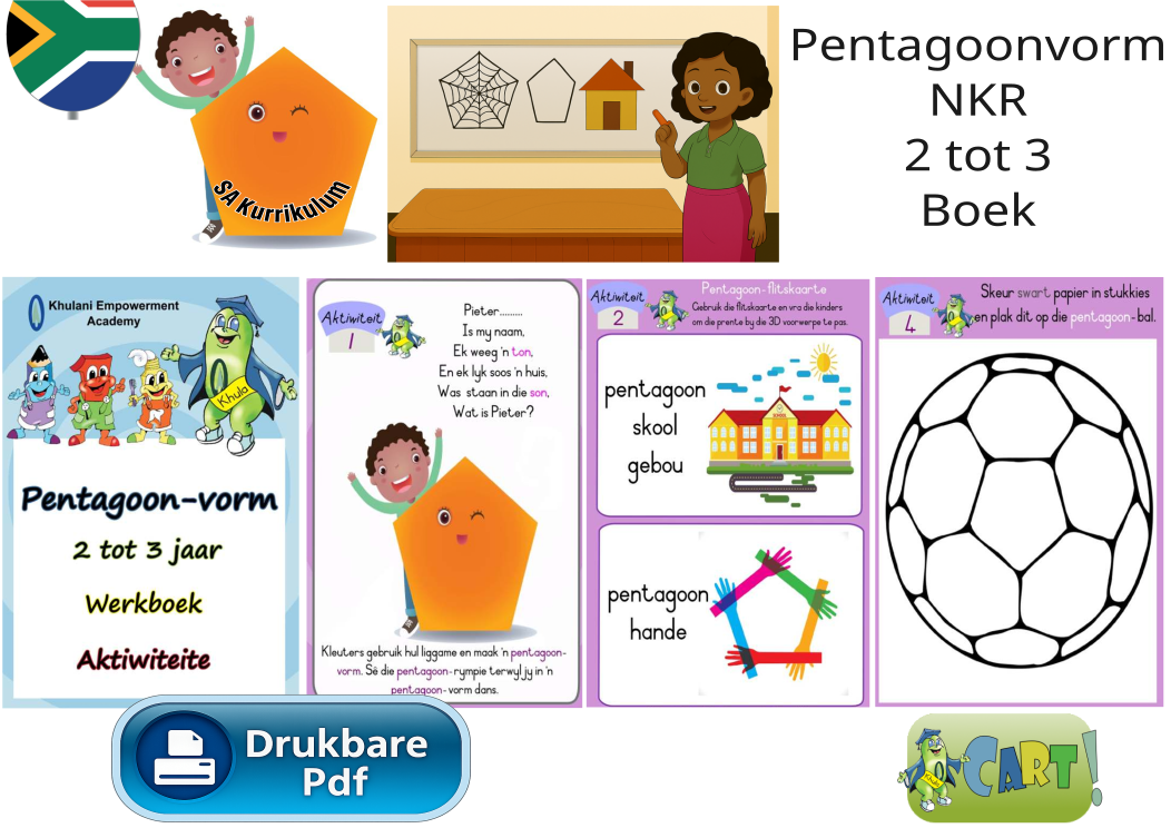 Pentagoonvorm NKR Ouderdom 2 tot 3 Boek