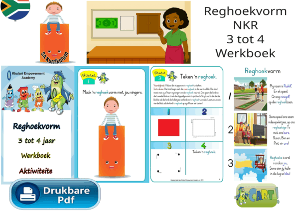 Reghoekvorm NKR Ouderdom 3 tot 4 Werkboek