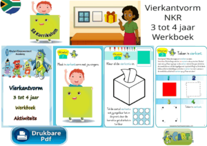 Vierkantvorm NKR Ouderdom 3 tot 4 Werkboek