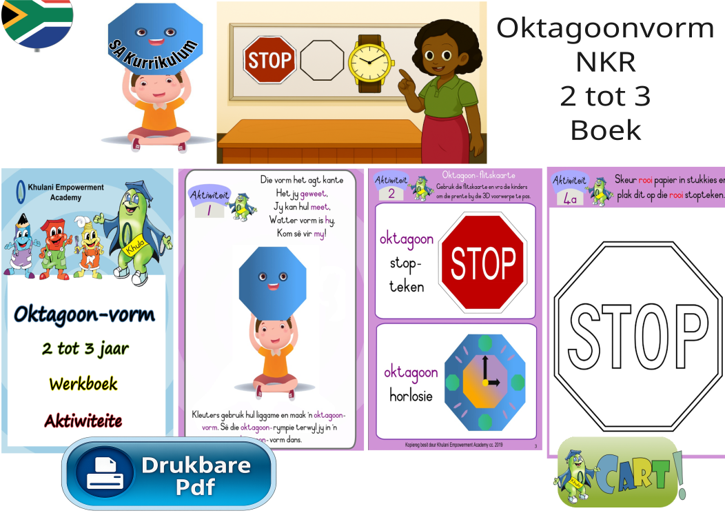 Oktagoonvorm NKR Ouderdom 2 tot 3 Boek