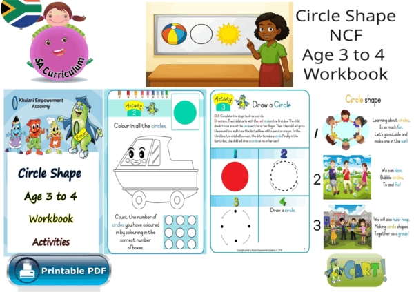 Circle Shape NCF Age 3 to 4 Workbook