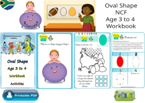 Oval Shape NCF Age 3 to 4 Workbook