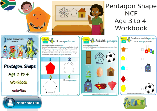 Pentagon Shape NCF Age 3 to 4 Workbook