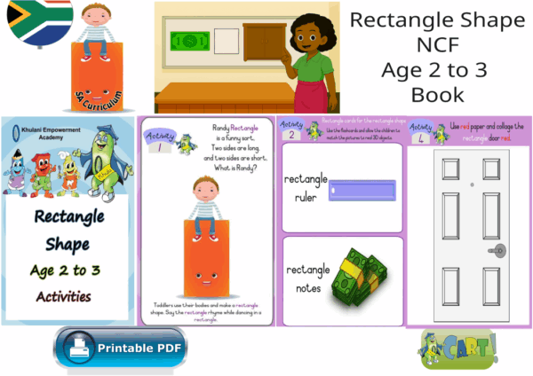 Rectangle Shape NCF Age 2 to 3 Book