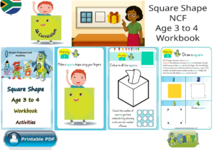Square Shape NCF Age 3 to 4 Workbook