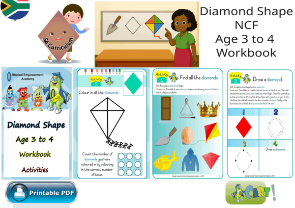 Diamond Shape NCF Age 3 to 4 Workbook