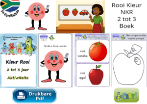 Rooi Kleur NKR Ouderdom 2 tot 3 Boek
