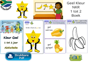 Geel Kleur NKR Ouderdom 1 tot 2 Boek