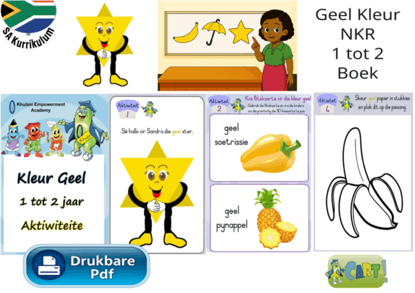 Geel Kleur NKR Ouderdom 1 tot 2 Boek