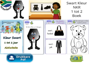 Swart Kleur NKR Ouderdom 1 tot 2 Boek