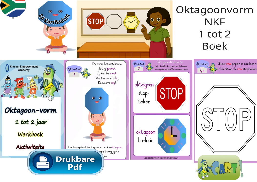 Oktagoonvorm NKR Ouderdom 1 tot 2 Boek