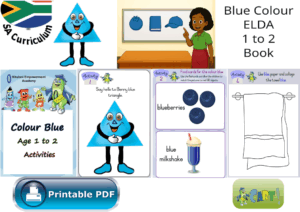 Blue Colour ELDA Age 1 to 2 Book