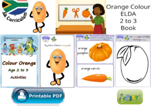 Orange Colour ELDA Age 2 to 3 Book