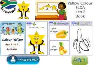 Yellow Colour ELDA Age 1 to 2 Book