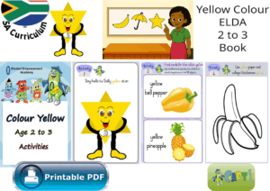 Yellow Colour ELDA Age 2 to 3 Book