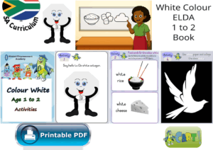 White Colour ELDA Age 1 to 2 Book