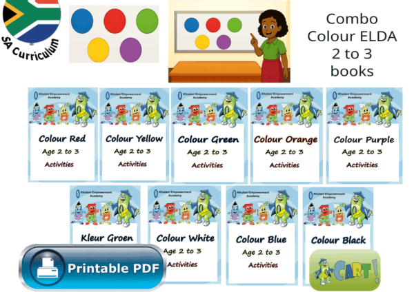 Combo Colours ELDA Age 2 to 3 Books