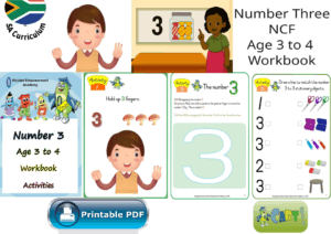 Number Three NCF Age 3 to 4 Workbook