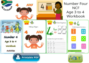 Number Four NCF Age 3 to 4 Workbook