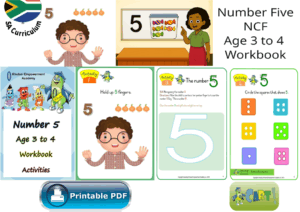 Number Five NCF Age 3 to 4 Workbook