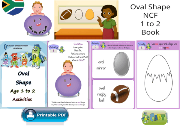 Oval Shape NCF Age 1 to 2 Book